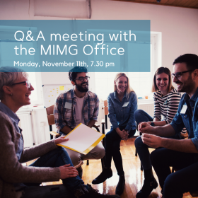 Q&A Meeting with the MIMG Office, Monday, November 11th