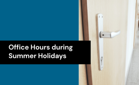 Office Hours during Summer Holidays