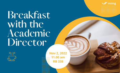 Breakfast with the Academic Director /November 2, 2022/